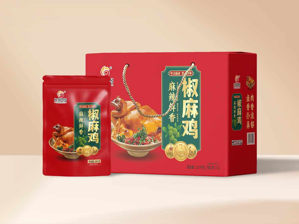河南特产椒麻鸡1千克礼盒装