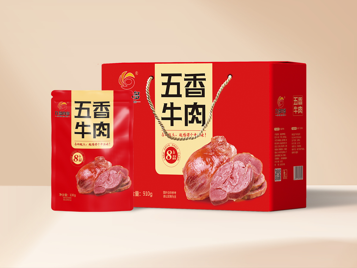 九多肉多五香牛肉910克礼盒装